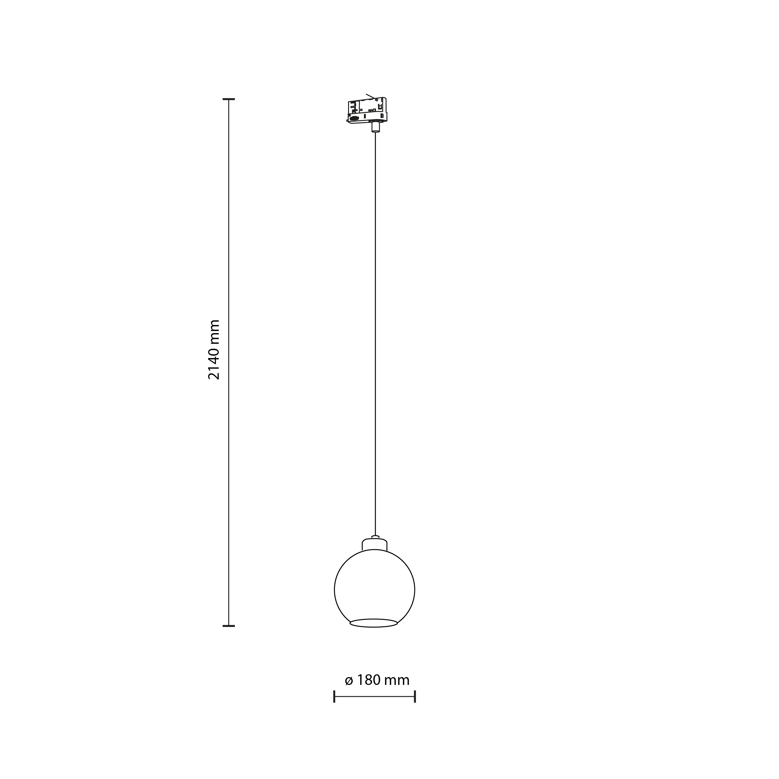 TRACER CUBUS TRANSPARENT TRÓJOBWODOWY 1XE27 - obrazek 2