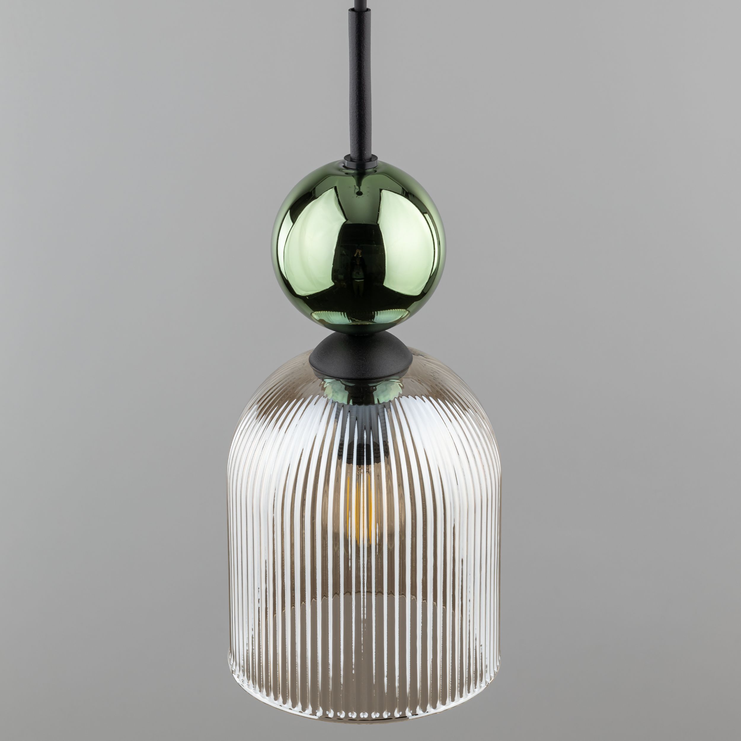 SOPHIA GREEN COGNAC LAMPA WISZĄCA 1XE14 - obrazek 4