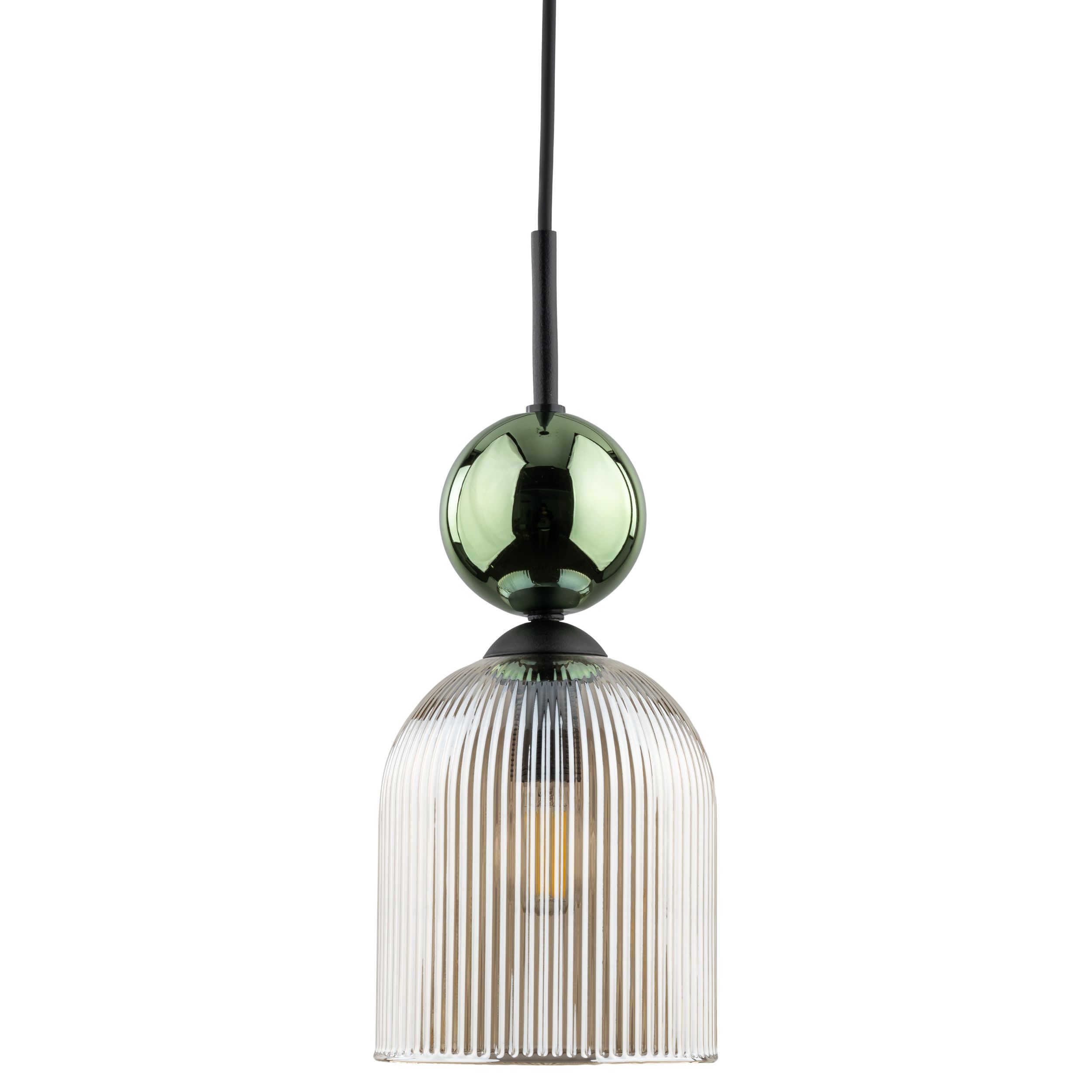 SOPHIA GREEN COGNAC LAMPA WISZĄCA 1XE14 - obrazek 8