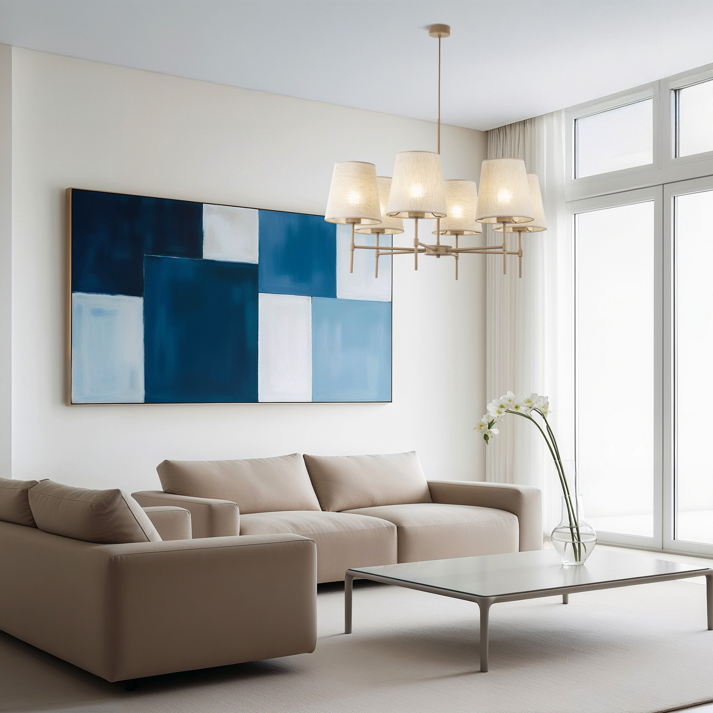 ELIZABETH SABIA LAMPA WISZĄCA 6XE27 - obrazek 4