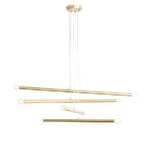 LAMPA WISZĄCA TUBO 8 BRASS