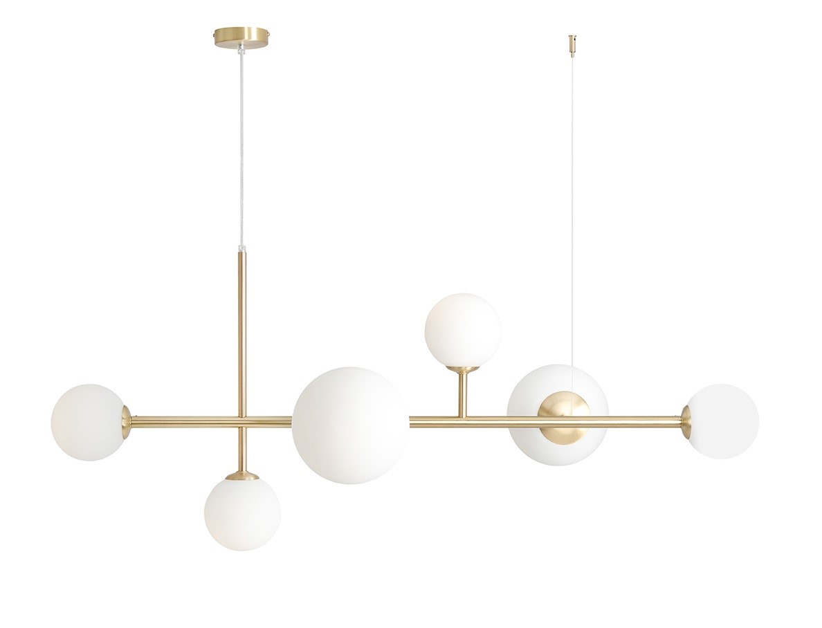 LAMPA WISZĄCA DIONE 6 BRASS