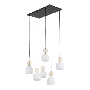 SOPHIA COGNAC WHITE LAMPA WISZĄCA 6XE14