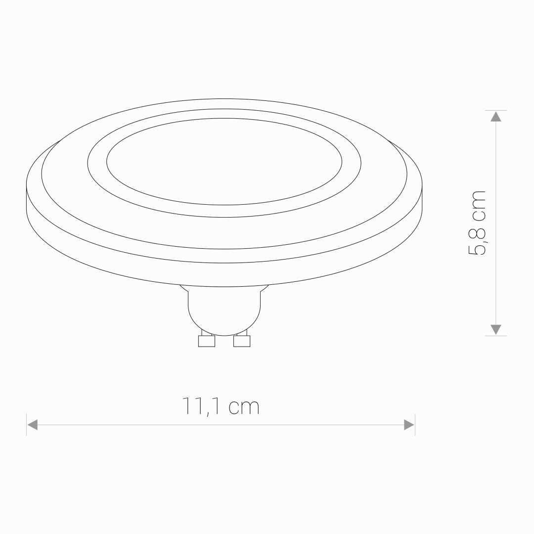 ŻARÓWKA (WHITE) GU10, ES111