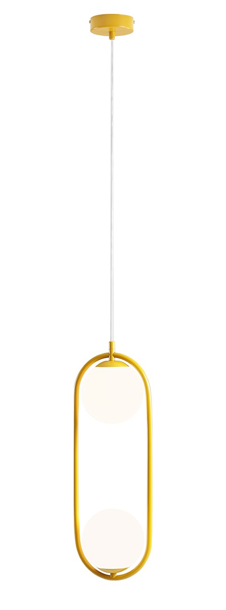 LAMPA WISZĄCA RIVA 2 MUSTARD