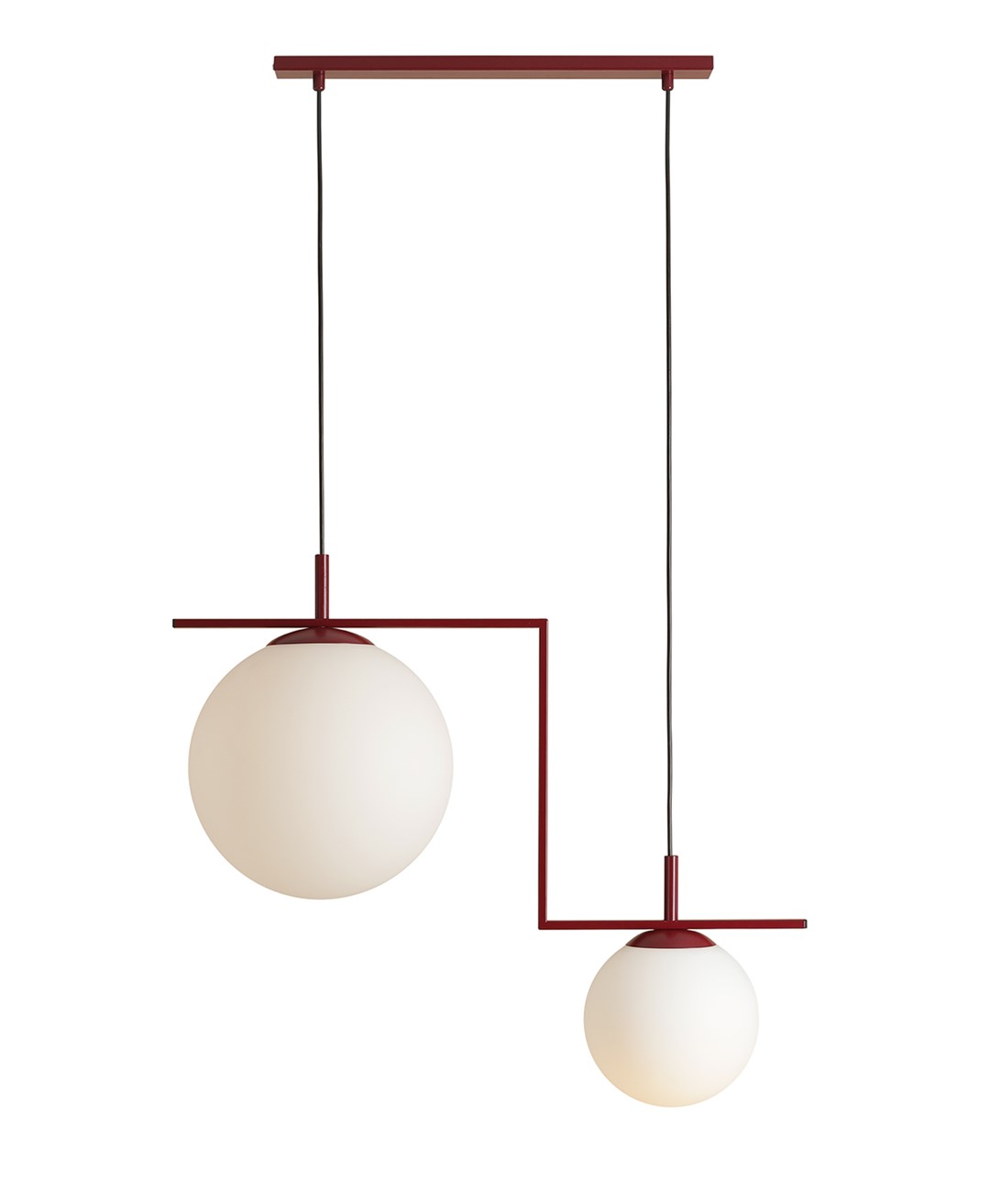 LAMPA WISZĄCA ZAC 2 RED WINE MATTE