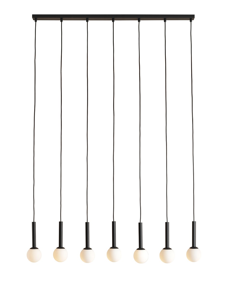 LAMPA WISZĄCA RIU 7 ALL BLACK