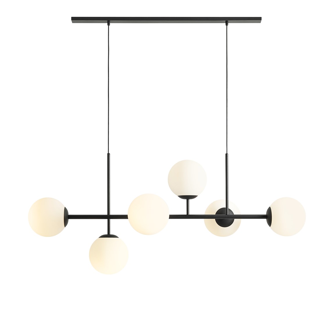 LAMPA WISZĄCA FIN 6 BLACK