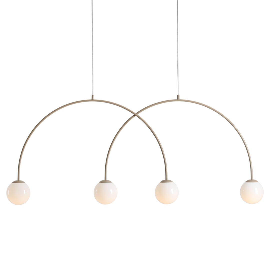 LAMPA WISZĄCA UNA 4 BEIGE L