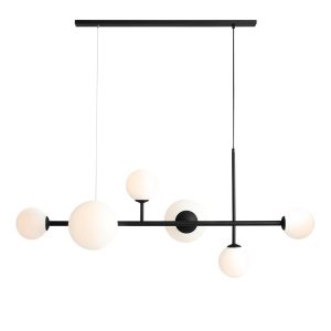 LAMPA WISZĄCA DIONE 6 BLACK (LISTWA)