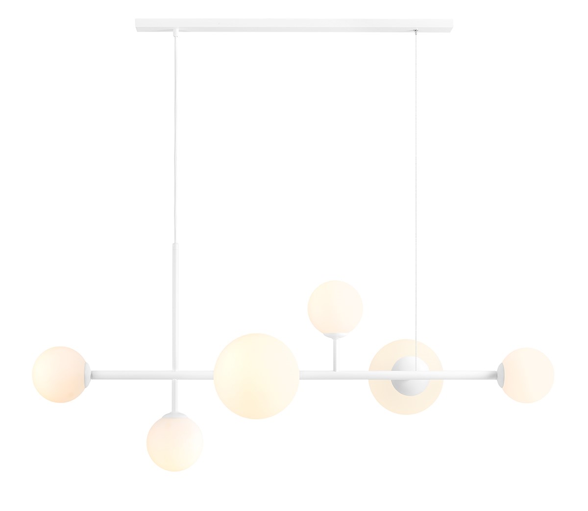 LAMPA WISZĄCA DIONE 6 WHITE (LISTWA)