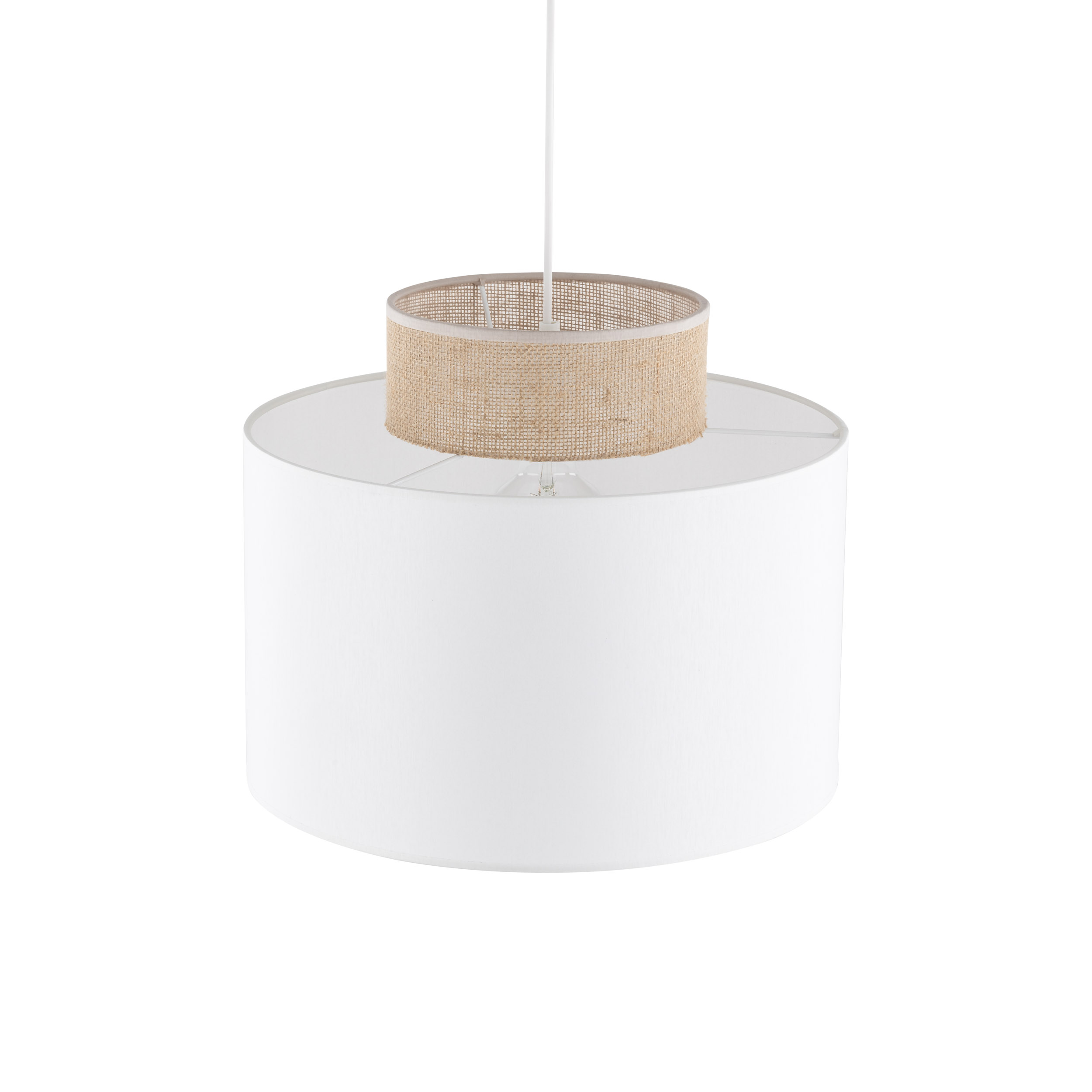 DUO WHITE JUTA LAMPA WISZĄCA 1 - obrazek 3