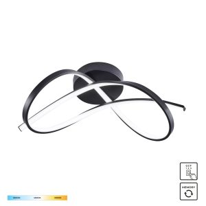 19602C-BK PAUL LAMPA SUFITOWA CZARNA/BLACK