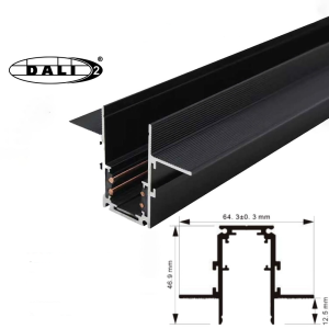 10120 SZYNA MAGNETYCZNA PODTYNKOWA 48V 1M GK 12.5mm CZARNA