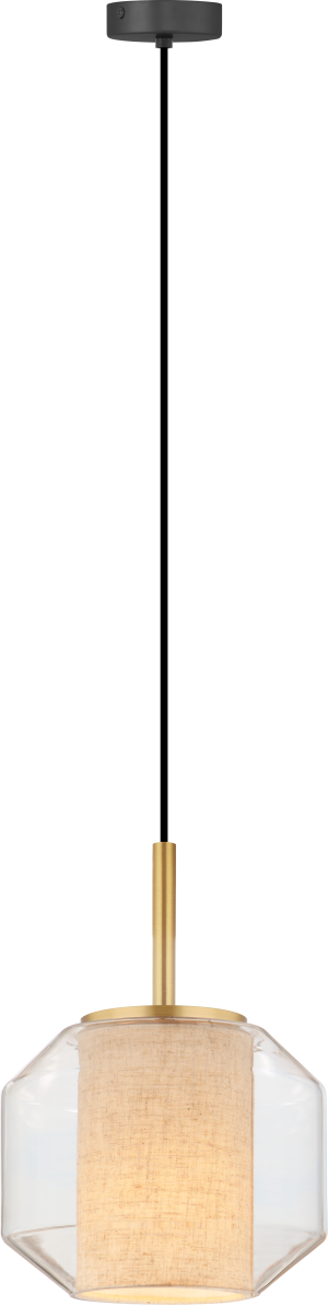 DU32201/1L SOLIX LAMPA WISZĄCA CZARNY MAT+ZŁOTY/MATT BLACK+GOLD