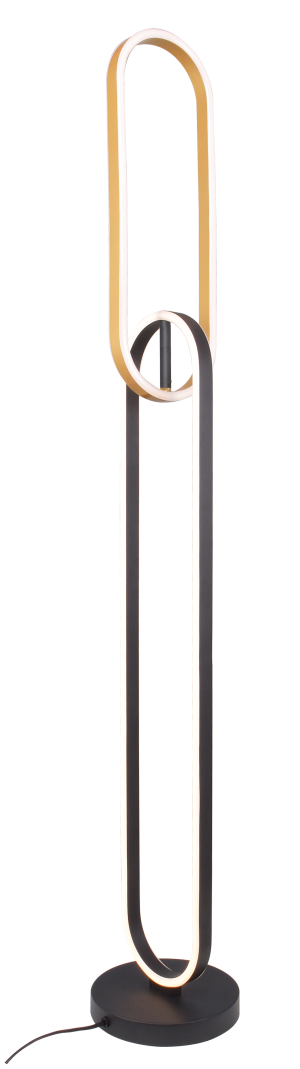 F241145502 RAVON LAMPA PODŁOGOWA ZŁOTA+CZARNA/GOLD+BLACK