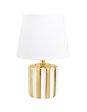 HS9143-GD LAMPA STOŁOWA BIAŁO-ZŁOTA/WHITE-GOLD
