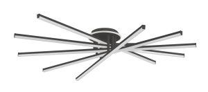 MS203650 LUNARA LAMPA SUFITOWA CZARNA/BLACK