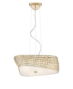 P0286-06M-F7AC BABYLON LAMPA WISZĄCA ZŁOTA/GOLD