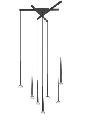 P0603-07C-P7B1  BOSTON LAMPA WISZĄCA CZARNY MAT/MATT BLACK