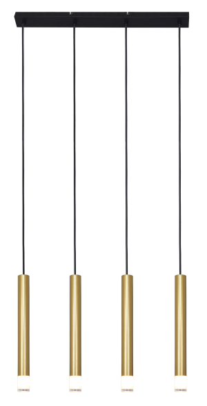 P241125804GD VELIC LAMPA WISZĄCA ZŁOTA+CZARNA/GOLD+BLACK