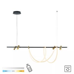 2200277L BALBO LAMPA WISZĄCA ZŁOTA-CZARNA/GOLD-BLACK