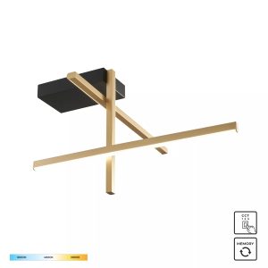 22008C3-BK/GD EDGE LAMPA SUFITOWA CZARNO-ZŁOTA/BLACK-GOLD