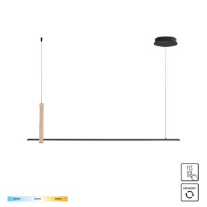 22806M-WOOD CLAUD LAMPA WISZĄCA CZARNA/BLACK