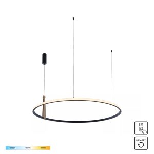 22808-WOOD CLAUD LAMPA WISZĄCA CZARNA/BLACK