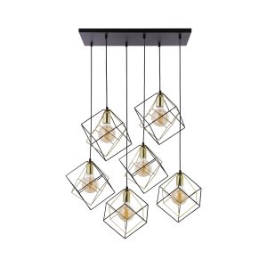 ALAMBRE LAMPA WISZĄCA  6 PŁ CZ/ZŁ