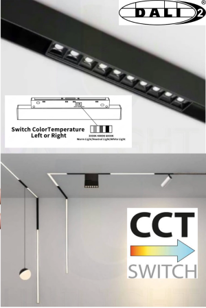 10032 LAMPA MAGNETYCZNA DALI 24W 39CM CZARNA