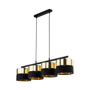 HILTON BLACK/GOLD LAMPA WISZĄCA 4
