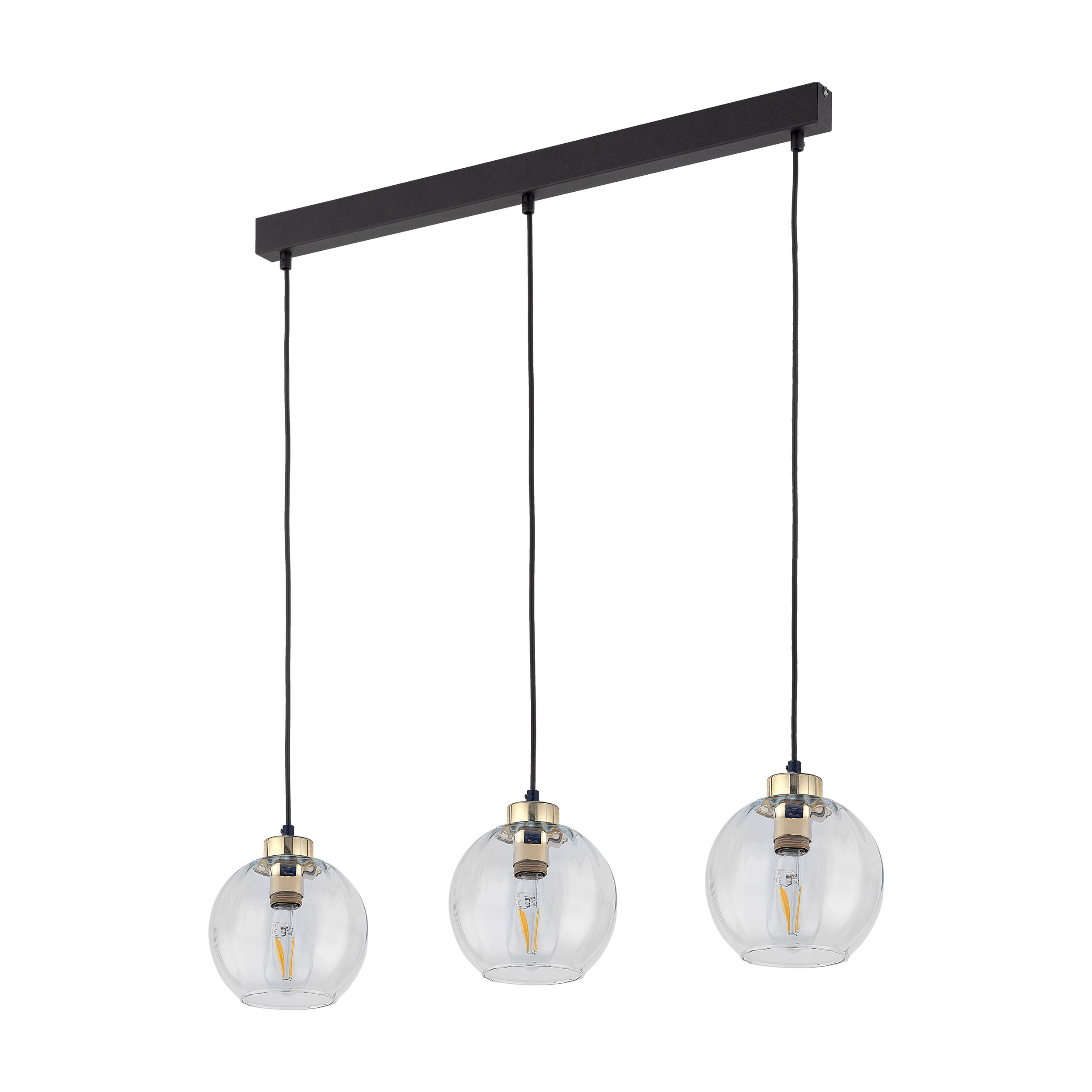DEVI TRANSPARENT LAMPA WISZĄCA 3  LISTWA