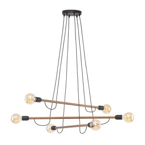 HELIX WOOD ORZECH LAMPA WISZĄCA 6