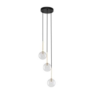 NILOS BLACK / GOLD LAMPA WISZACA 3