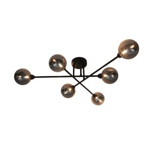 CL22017A-6 BASIS LAMPA SUFITOWA CZARNA/BLACK