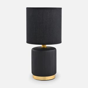 HS8720-BL LAMPA STOŁOWA CZARNY/ZŁOTY