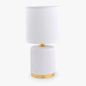 HS8720-WH LAMPA STOŁOWA BIAŁY/ZŁOTY