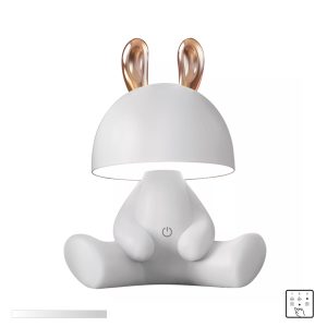 KDR-6301-WH LAMPA STOŁOWA KRÓLICZEK/BUNNY BIAŁA/WHITE