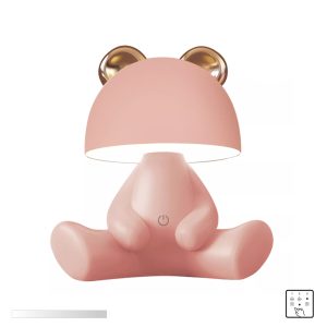 KDR-6303-PK LAMPA STOŁOWA MIŚ RÓŻOWA/PINK