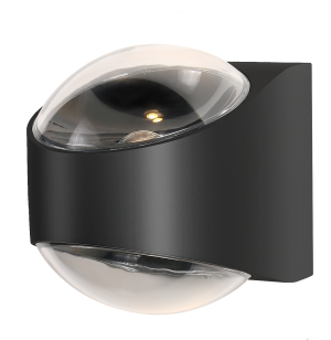 SJ12431 LUCENT LAMPA ZEWNĘTRZNA KINKIET CZARNY/BLACK