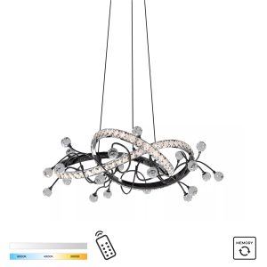 MD3481-1S-3BCT MAIA LAMPA WISZĄCA CZARNA/BLACK