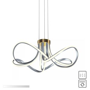 MD5520-4-3BGBDT ABRO LAMPA WISZĄCA CZARNO-SZARO-ZŁOTA/BLACK-GREY-GOLD