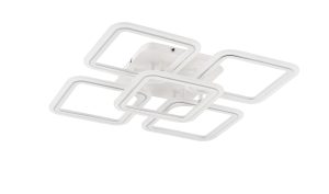 MS232150R-WH STELLAR LAMPA SUFITOWA BIAŁA-CHROM/WHITE-CHROME