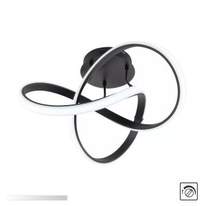 MX9717-1-3BCD INDIGO LAMPA SUFITOWA CZARNY CHROM/BLACK CHROME