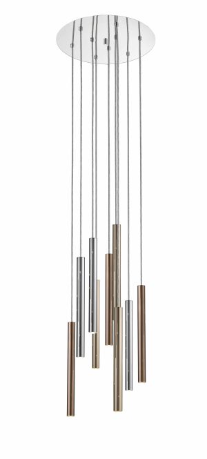 P0461-09C-B5SC LOYA LAMPA WISZĄCA CHROME+GOLD+COPPER