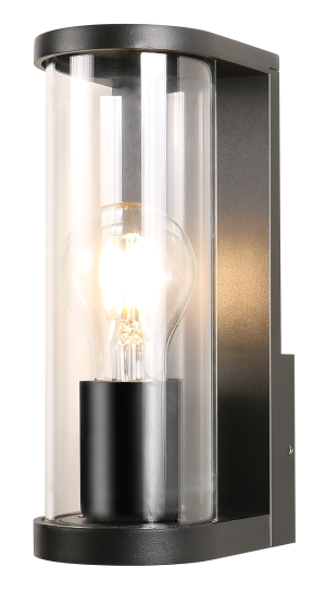 SJ15111 TWILIGHT LAMPA ZEWNĘTRZNA KINKIET CZARNY/BLACK