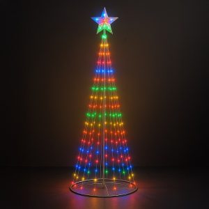 Choinka LED 1,8m 269LED RGB + 2700K IP44