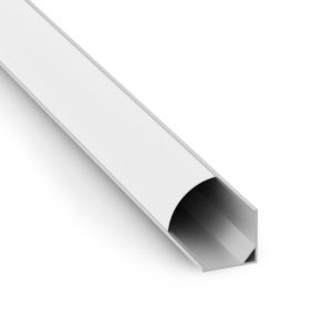 Profil LED kątowy NR zestaw z kloszem mlecznym 2m