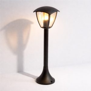 Lampa ogrodowa stojąca FOX BLACK 1xE27 Duża